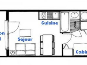 Appartement Les Saisies, 1 pièce, 4 personnes - FR-1-293-172
