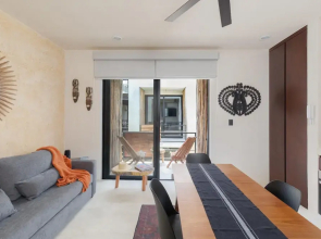 Elegant Eco-chic Condo Amongst Nature in Aldea Zama Wifi Concierge