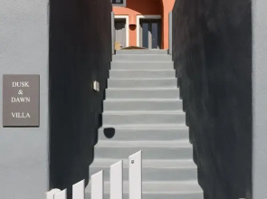 Villa Dusk in Fira Santorini
