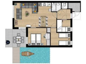 Bungalow on Weerterbergen Waterfront