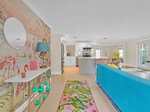 Flirty Flamingo Colorful Waterfront Escape w Pool