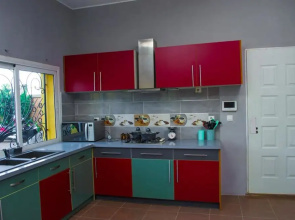 Room-the Blue Room is an Accent of Moder