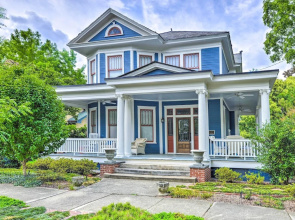 Elegant Raleigh Home w/ Porch, Walk Downtown!