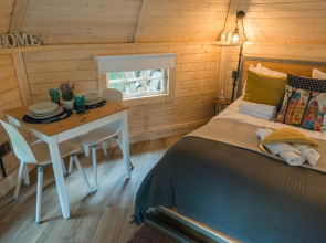 1-bed Cabin, 2 Adults, Outdoor Bath & Wood Burner