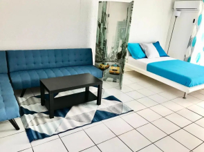 Studio with lake view balcony and wifi at Saint Martin