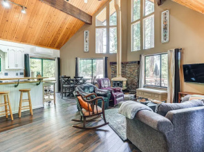 Cabin Getaway Near Big Trees Park: Game Room, Deck