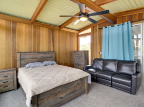 Riverfront Elkhart Rental: Deck & Ping Pong Table!