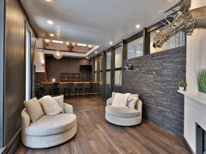Rent An Inn! Takeover The Birch Ridge W/ Your Group. Mountain Lodge: 11 Rooms, Bar, Fireplace. 28ppl 11 Bedroom Home