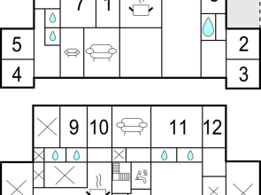 Awesome Home in Odensvi With 12 Bedrooms, Sauna and Wifi