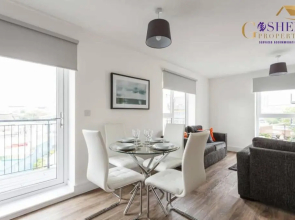 2 Bedroom Apartment Chapel Riverside at Goshen Property Serviced Accommodation Southampton, Free WiFi & Parking