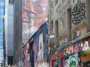 LUCY Laneway Art, Fed Square, Bars & Flinderst St Station