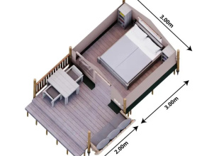Safaritent Lodge 2 plus