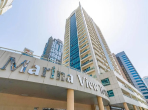 Sweeping Marina View Studio Near the Metro Station