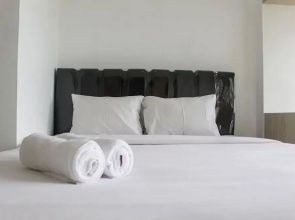 Minimalist Studio Apartment at Poris 88 with City View