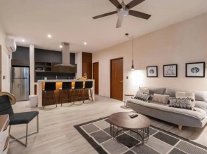 Cozy 1Bbrm +Garden and Private Pool Aldea Zama
