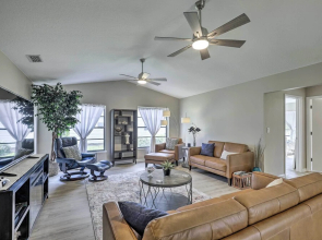 Palm Harbor Home w/ Pool & Golf Course Views!