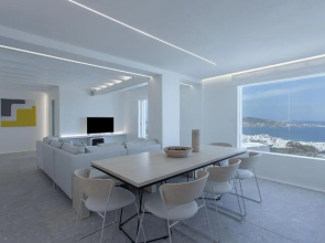 Super Luxury Mykonos Villa - Villa Saorsa - 5 Bedroom - Infinity Pool - Panoramic Sea Sunset Views