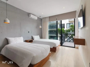2 BR Apartment With Spacious Loft Close From Beach Zone