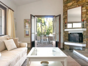 Villa Aurora in Sani with garden and pool