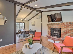 Sleek Albrightsville Home w/ Deck, Game Room