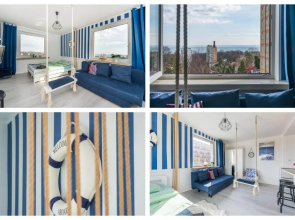 Sopot- szeroki widok na morze, 12min do plaży, 6p