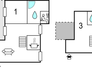 Awesome Home in Rechlin With 2 Bedrooms, Sauna and Wifi