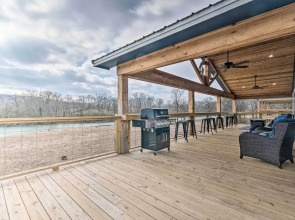 Upscale Riverfront Home w/ Beach & Fire Pit!