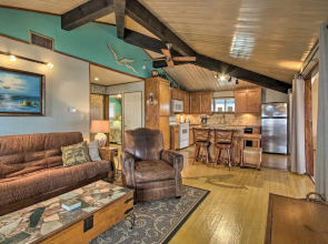 1/2 Mi to Beach: Canal-front Galveston Home!