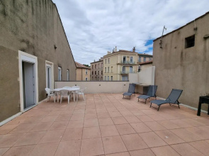 T4- terrasse 50m², garage, centre-ville