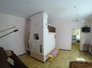 A house with a stove