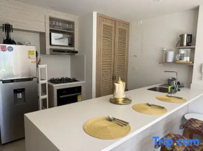 Apt 2 rooms with private beach and ideal pool