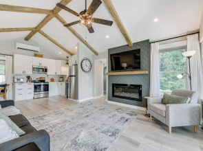 Updated + Modern Waynesville Cottage w/ Fire Pit