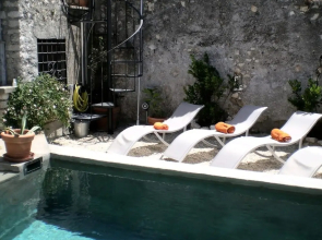 Sermoneta Historic Stone Village House With Pool in a Medieval Hill Town Close to Rome and Naples