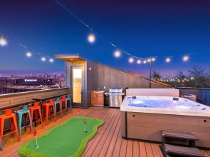 Two Homes Hot Tub Rooftop Deck in Nashville