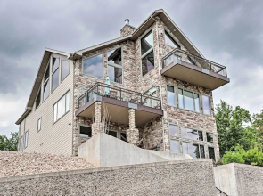 Boat Dock & Kayaks: Luxury Lake of the Ozarks Home