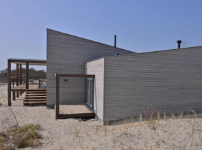 Luxurious villa with a terrace, on a holiday park in the De Punt nature reserve