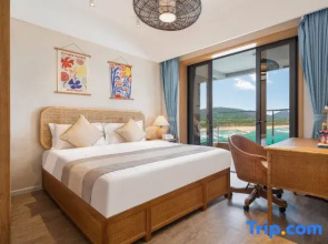 Wanning Riyue Bay Blue Sea View Surfing Apartment