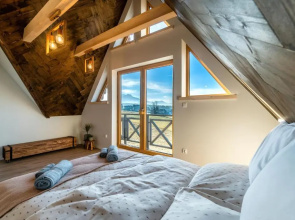 DOMEK W UBOCY z widokiem na Giewont "Jacuzzi i Sauna w ofercie dodatkowo płatnej"