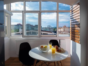 Studio with a view in city center