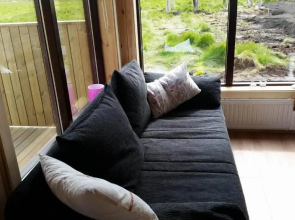 Hekla Cabin 1 Volcano and Glacier View