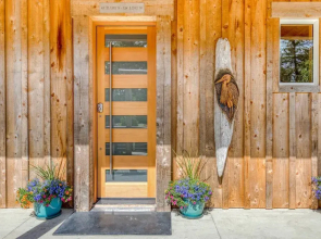 Boutique Cabin Design Luxury Hot Tub Path to Beach