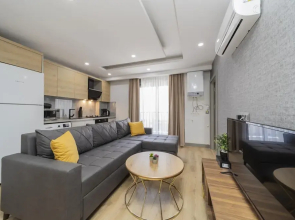 Modern Flat w Balcony 10 min to Beach in Antalya