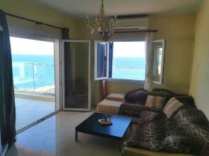 Galatex Beachfront 1st line sea view suites - best location peaceful green place
