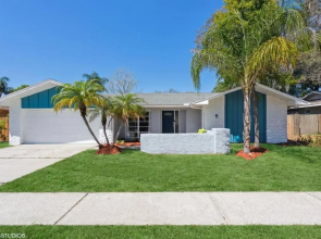 5 BR Palm Harbor Home, Screen Lanai, Pool, Hot Tub, GAME ROOM