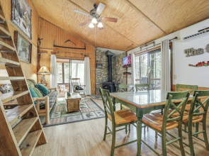 Unwind By Fire! Creekside Whittier Cabin w/ Deck