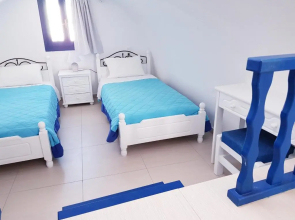 White & Blue