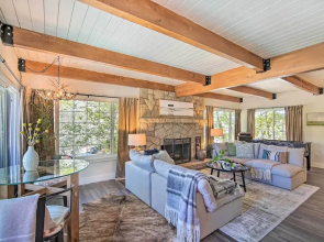 Chic Lake House w/ Furnished Deck & Hot Tub!