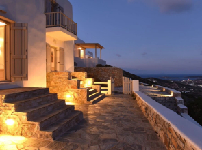 Panoramic three villa complex with helipad by VillaRentalsgr