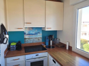 Beau 2 pièces calme avec vue mer imprenable et garage - Beautiful 2 room apartment with stunning sea view and garage