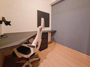 Monochromatic 2Br With Extra Working Room Apartment Sky House Bsd